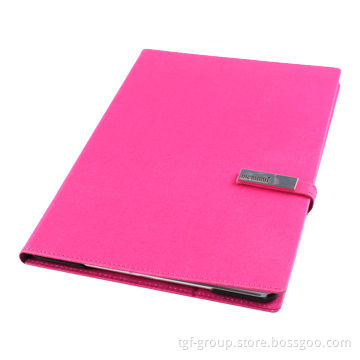 Leather case with clasp for iPad